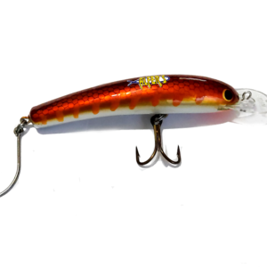 Señuelo Alfers Banana de Bait 26g Anzuelos Vmc Ideal Dorado