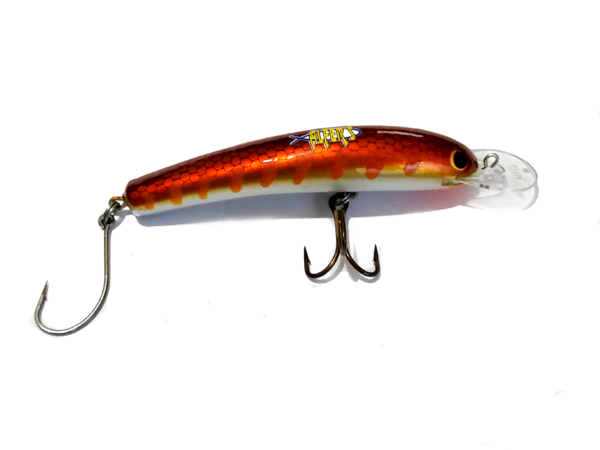 Señuelo Alfers Banana de Bait 26g Anzuelos Vmc Ideal Dorado