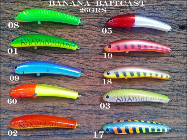 Señuelo Alfers Banana de Bait 26g Anzuelos Vmc Ideal Dorado - Image 2