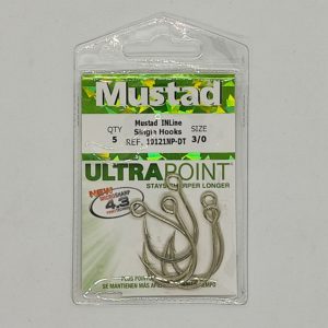 Anzuelo Mustad 3/0 ojal en linea. Ideal Señuelos.