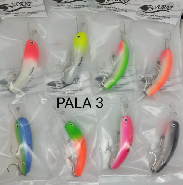 Señuelo Voraz Banana Mediana Pala 3, Triples Vmc. - Image 2