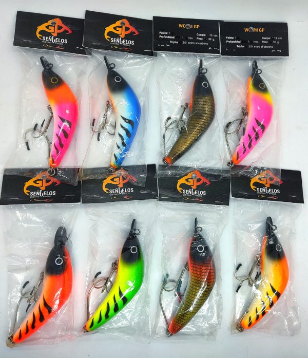 Señuelo Gp Worm Banana 10cm, Pala 1 Ideal Dorado, Surubí. - Image 2