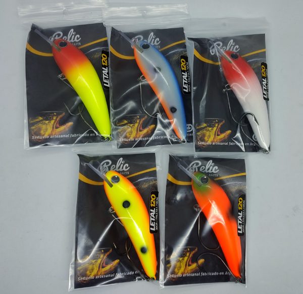 Señuelo Relic Letal 120 Banana Mediana 38g. Ideal Dorado - Image 3
