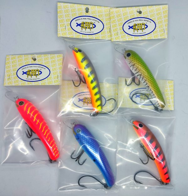 Señuelo Alfers Banana Mediana 38g. Ideal Bait, Dorado, Surubí. - Image 2