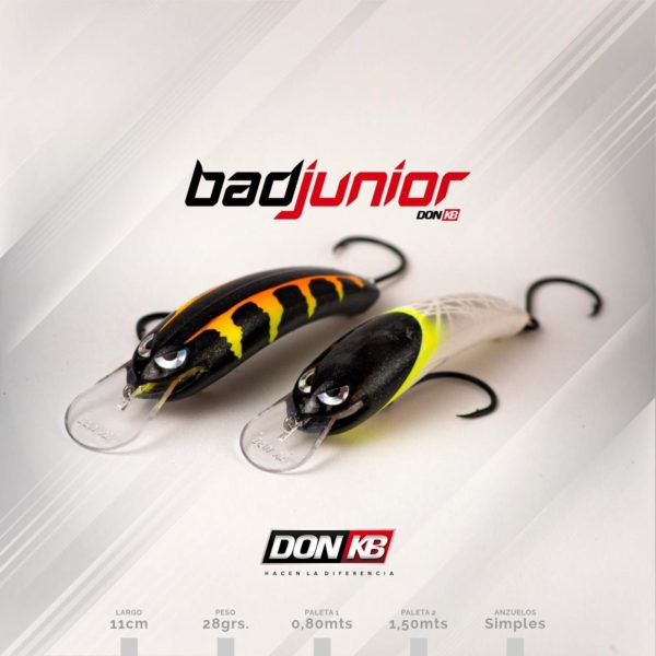 Señuelo Don Kb - Banana mediana Bad Jr. Ideal Dorado, Surubí. - Image 3