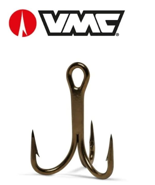 Anzuelo Triple Vmc Bronce 2/0 3x Strong. Origen: Francia.