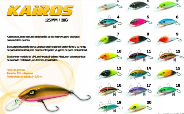 Señuelo VML Kairos, minnow grande. Ideal Dorados. - Image 2