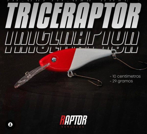 Señuelo Raptor Mojarra Triceraptor Pala 3 Media Agua. - Image 3