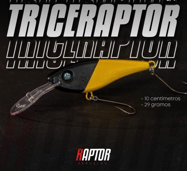 Señuelo Raptor Mojarra Triceraptor Pala 3 Media Agua. - Image 2