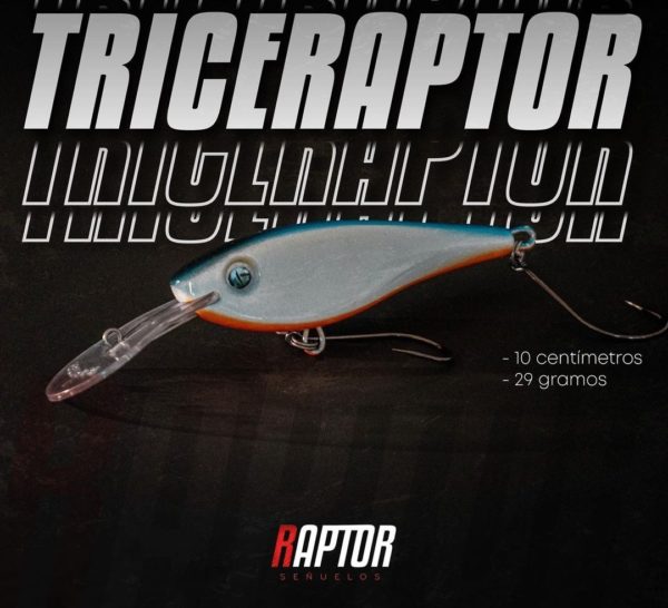 Señuelo Raptor Mojarra Triceraptor Pala 3 Media Agua.